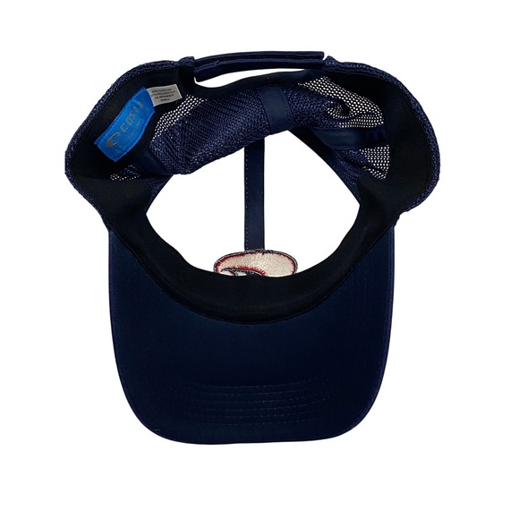 Costa Del Mar Trucker Hat Navy White‎ Mesh Logo Adjustable Men Casual - Picture 3 of 4